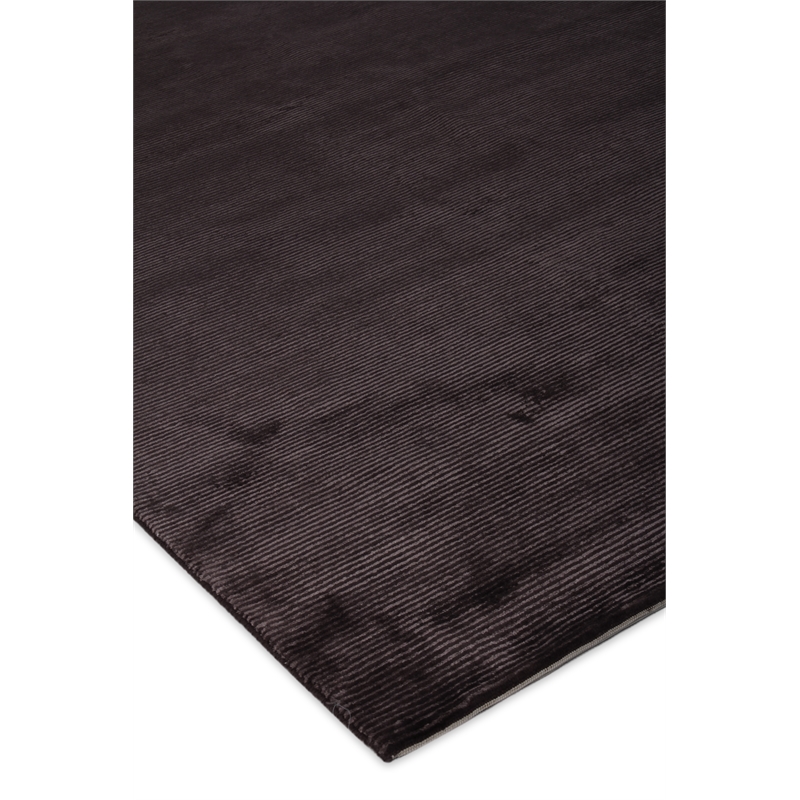 Super Tibetan Hand-Knotted Wool/Bamboo Silk Chocolate 9'x12' Area Rug