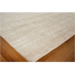 Tangaro Handloomed Bamboo Silk/Banana Silk Light Beige 6'x9' Area Rug