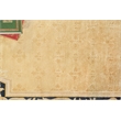 Super Tibetan Hand-Knotted Wool/Bamboo Silk Gold/Black 9'x12' Area Rug