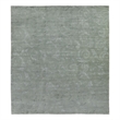 Super Tibetan Hand-Knotted Wool/Bamboo Silk Blue 9'x12' Area Rug