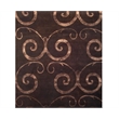 Super Tibetan Hand-Knotted Wool/Bamboo Silk Dark Chocolate 8'x10' Area Rug