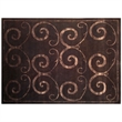 Super Tibetan Hand-Knotted Wool/Bamboo Silk Dark Chocolate 8'x10' Area Rug