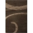Super Tibetan Hand-Knotted Wool/Bamboo Silk Light Chocolate 9'x12' Area Rug