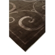 Super Tibetan Hand-Knotted Wool/Bamboo Silk Light Chocolate 9'x12' Area Rug