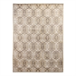 Super Tibetan Hand-Knotted Wool/Bamboo Silk Beige/Ivory 8'x11' Area Rug
