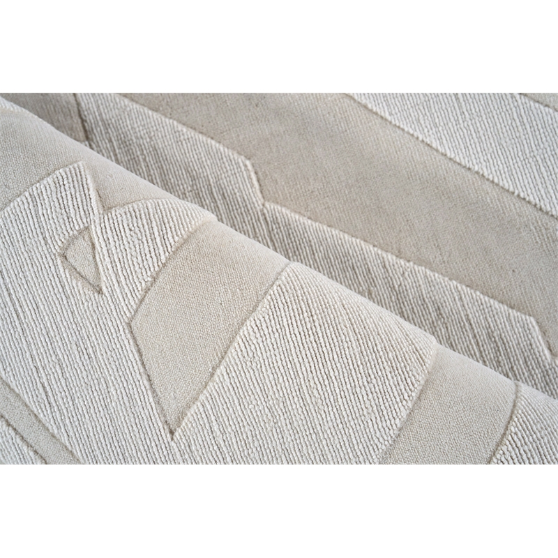 Tempo Handloomed New Zealand Wool Light Beige 12'x15' Area Rug