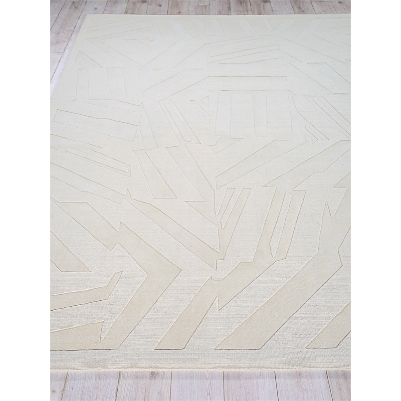 Tempo Handloomed New Zealand Wool Light Beige 8'x10' Area Rug