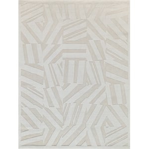 Tempo Handloomed New Zealand Wool Light Beige 8'x10' Area Rug
