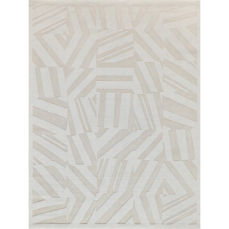 Tempo Handloomed New Zealand Wool Light Beige 9'x12' Area Rug