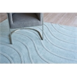 Tempo Handloomed New Zealand Wool Light Blue 8'x10' Area Rug