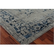 Terras Hand-Knotted Wool/Bamboo Silk Gray/Blue 8'x10' Area Rug