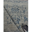 Terras Hand-Knotted Wool/Bamboo Silk Gray/Blue 8'x10' Area Rug