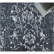 Terras Hand-Knotted Wool/Bamboo Silk Navy/Silver 6'x9' Area Rug