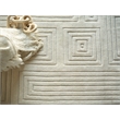 Teton Hand-Tufted New Zealand Wool Silver/Ivory 8'x10' Area Rug