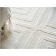 Tovello Modern Handloomed Silky Nylon White 8'x10' Area Rug