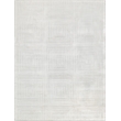 Tovello Modern Handloomed Silky Nylon White 8'x10' Area Rug