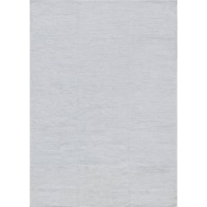 Tranquility Flatweave Wool/Mohair Silver 3'x5' Area Rug