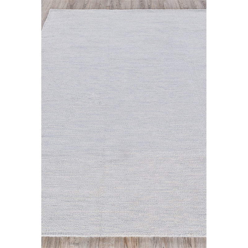 Tranquility Flatweave Wool/Mohair Silver 8'x10' Area Rug