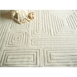 Teton Hand-Tufted New Zealand Wool Silver/Ivory 6'x9' Area Rug