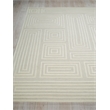 Teton Hand-Tufted New Zealand Wool Silver/Ivory 9'x12' Area Rug