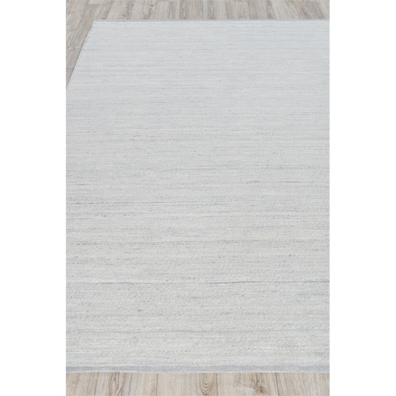 Tocayo Flatweave New Zealand Wool Ivory/Light Blue 3'x5' Area Rug