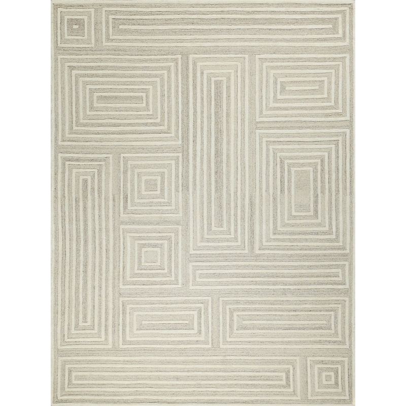 Teton Hand-Tufted New Zealand Wool Cream/Ivory 9'x12' Area Rug