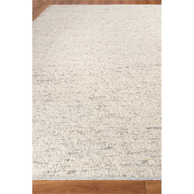 Tocayo Handloomed New Zealand Wool Ivory/Gray 2'x3' Area Rug
