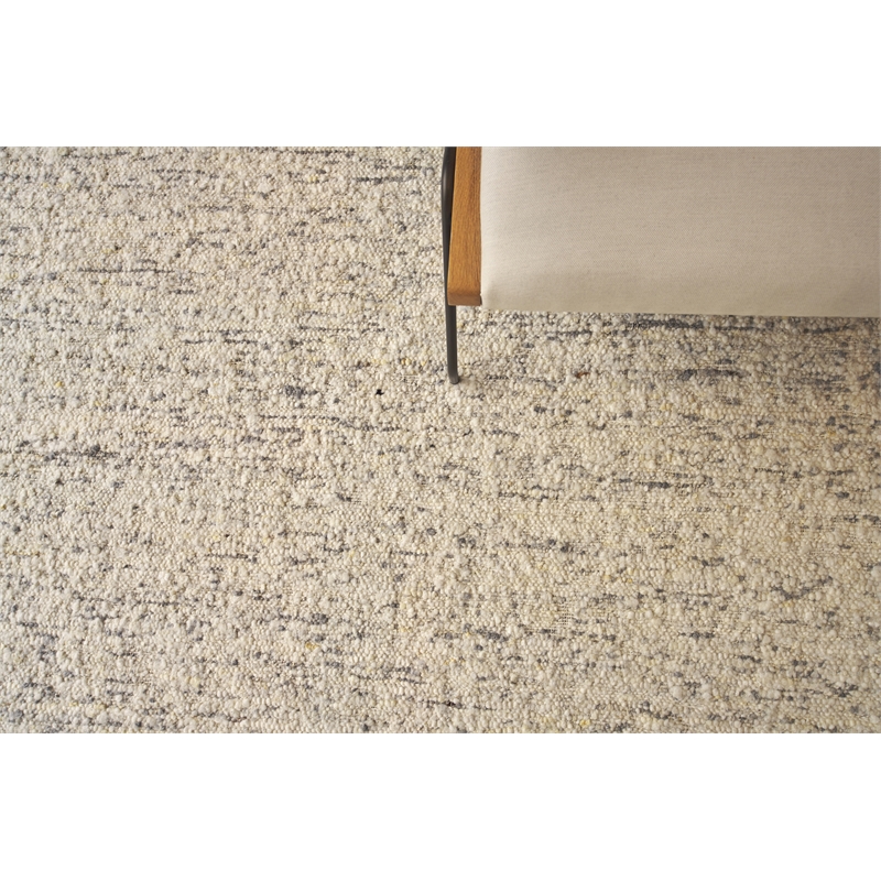Tocayo Handloomed New Zealand Wool Ivory/Gray 2'x3' Area Rug