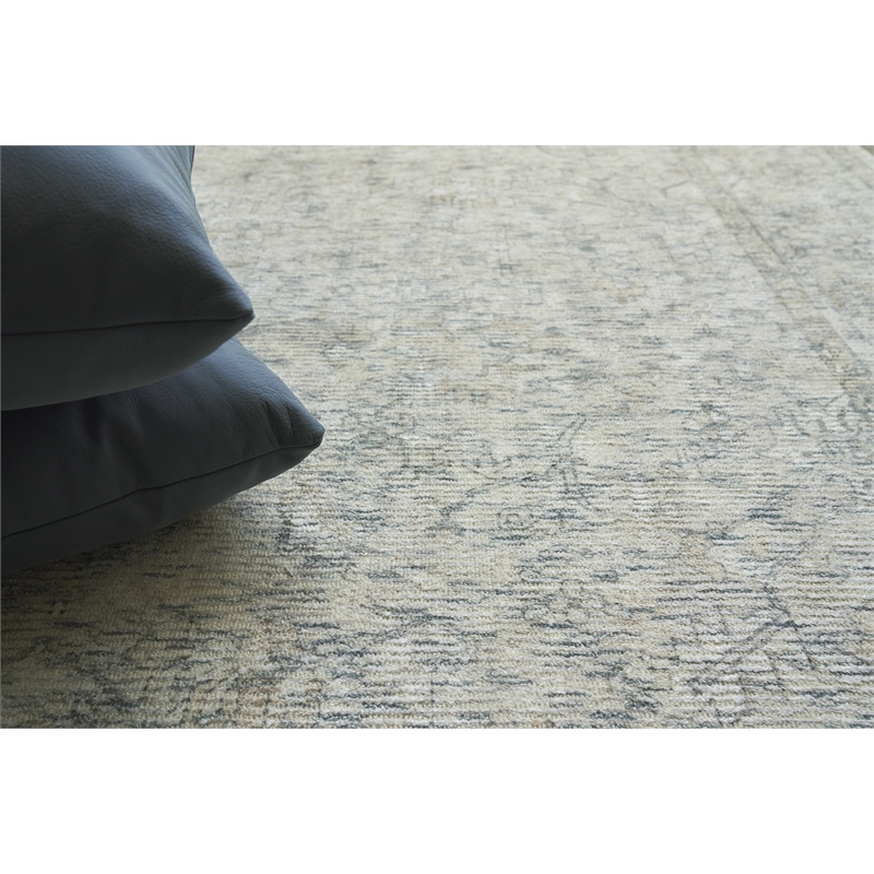 Tuscany Handloomed Wool/Bamboo Silk Beige/Brown 8'x10' Area Rug
