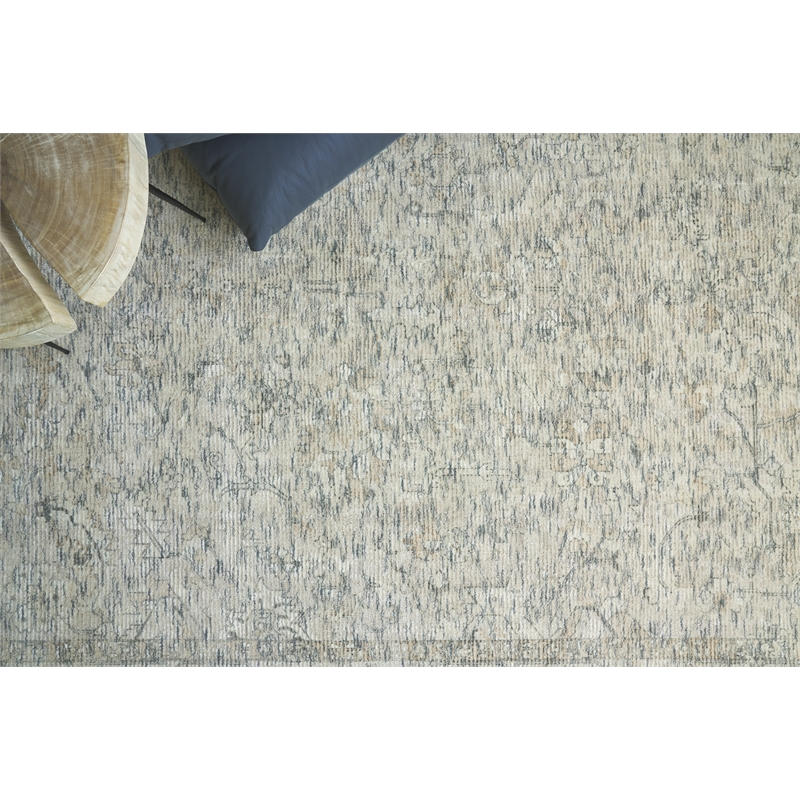 Tuscany Handloomed Wool/Bamboo Silk Beige/Brown 8'x10' Area Rug