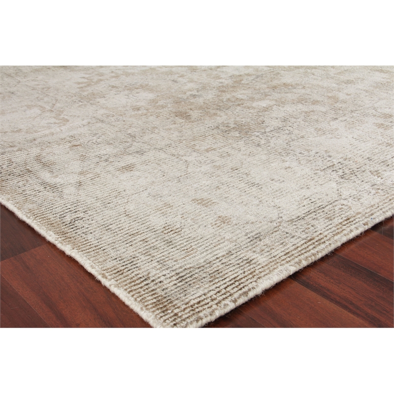 Tuscany Handloomed Wool/Bamboo Silk Brown 14'x18' Area Rug