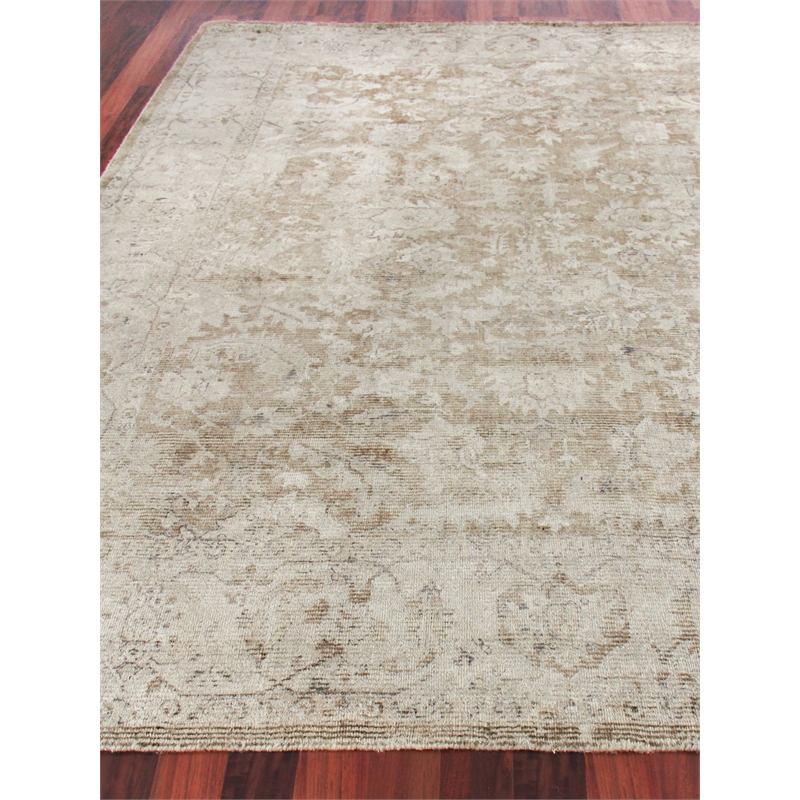 Tuscany Handloomed Wool/Bamboo Silk Brown 14'x18' Area Rug