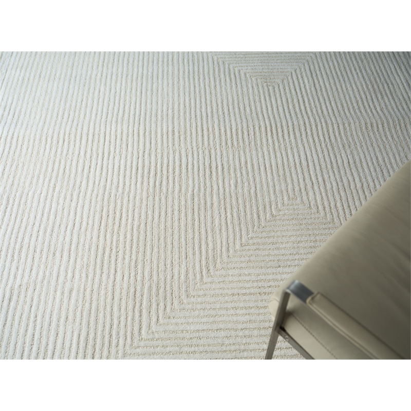 Teton Hand-Tufted New Zealand Wool Ivory 6'x9' Area Rug