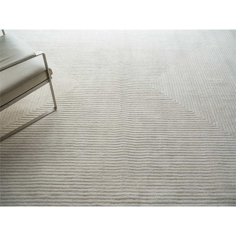 Teton Hand-Tufted New Zealand Wool Ivory 6'x9' Area Rug