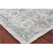 Tuscany Handloomed Wool/Bamboo Silk Beige/Blue 8'x10' Area Rug