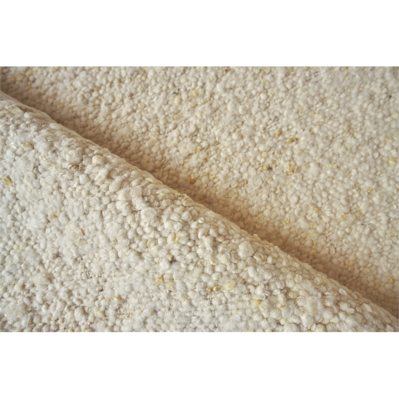 Tocayo Flatweave New Zealand Wool Ivory 2'x3' Area Rug