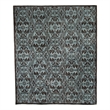 Tufted Contemporary Hand-Tufted New Zealand Wool Blue/Brown 12'x15' Area Rug