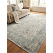 Tuscany Handloomed Wool/Bamboo Silk Beige/Blue 12'x15' Area Rug