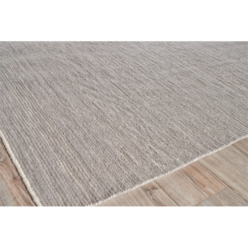 Triana Handloomed New Zealand Wool Gray 9'x12' Area Rug