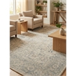 Tuscany Handloomed Wool/Bamboo Silk Ivory/Blue 12'x15' Area Rug