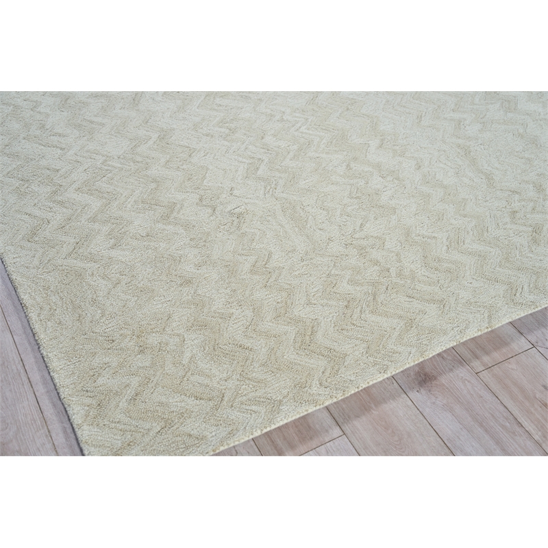 Veneta Hand-Tufted New Zealand Wool Beige 8'x10' Area Rug