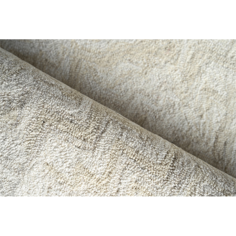 Veneta Hand-Tufted New Zealand Wool Beige 8'x10' Area Rug
