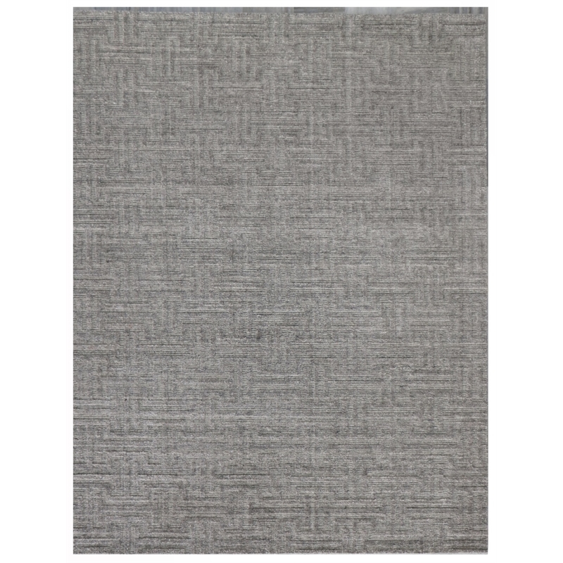 Ventura Handloomed Bamboo Silk Silver 6'x9' Area Rug