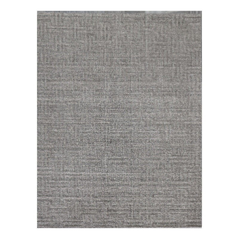 Ventura Handloomed Bamboo Silk Silver 6'x9' Area Rug