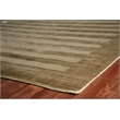 Wide Stripe Handloomed Viscose Dark Beige 14'6