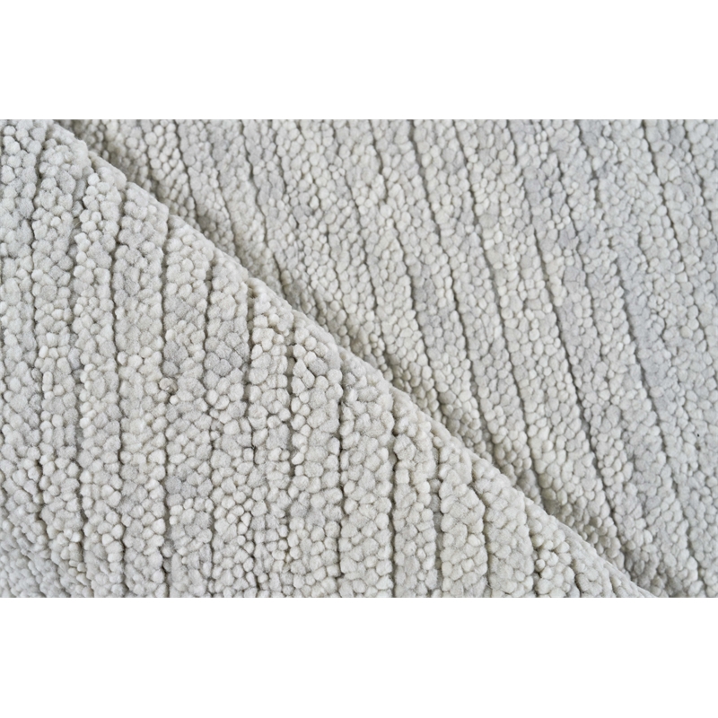 Urth Handloomed New Zealand Wool Silver 9'x12' Area Rug