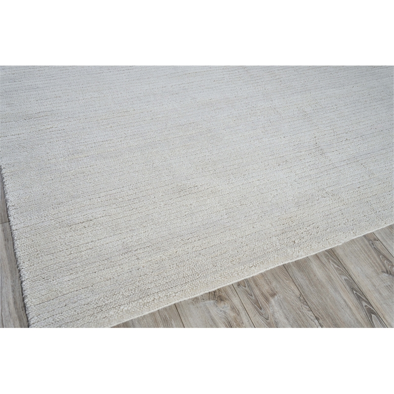 Urth Handloomed New Zealand Wool Cream 8'x10' Area Rug