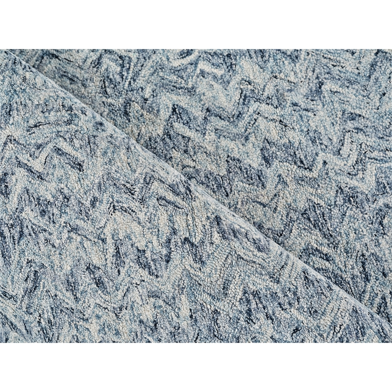 Veneta Hand-Tufted New Zealand Wool Blue 2'x3' Area Rug