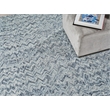 Veneta Hand-Tufted New Zealand Wool Blue 4'x10' Area Rug