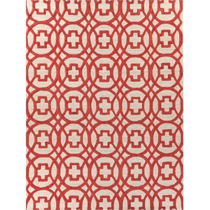 Windsor Handloomed Wool/Bamboo Silk Rust/Gray 6'x9' Area Rug